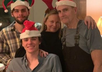 Caroline Smedvig with her family
