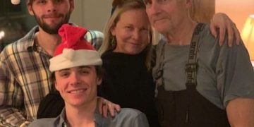 Caroline Smedvig with her family