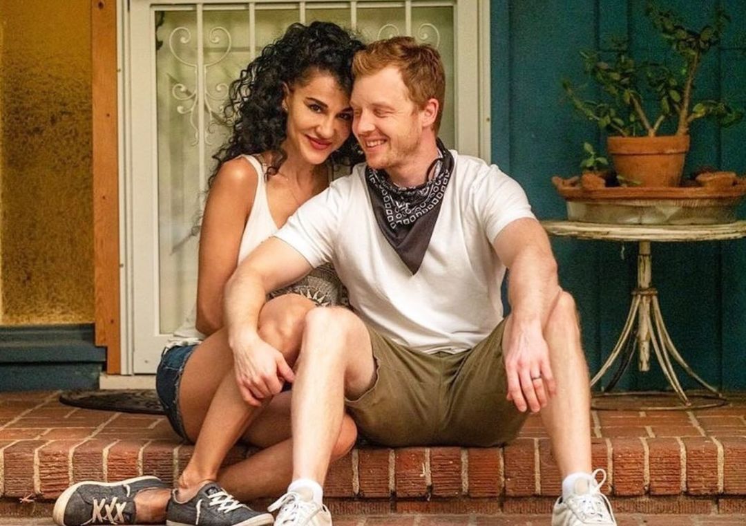 Layla Alizada with her husband Noel