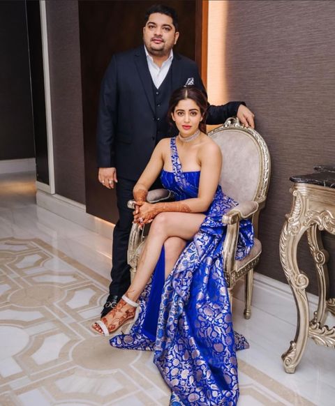 Shardul Singh Bayas with wife Neha Pendse