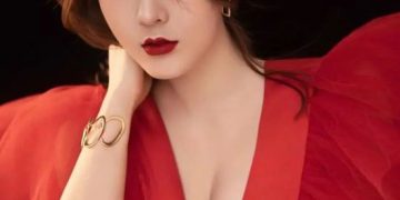 Liu Tai Yang in her red outfit